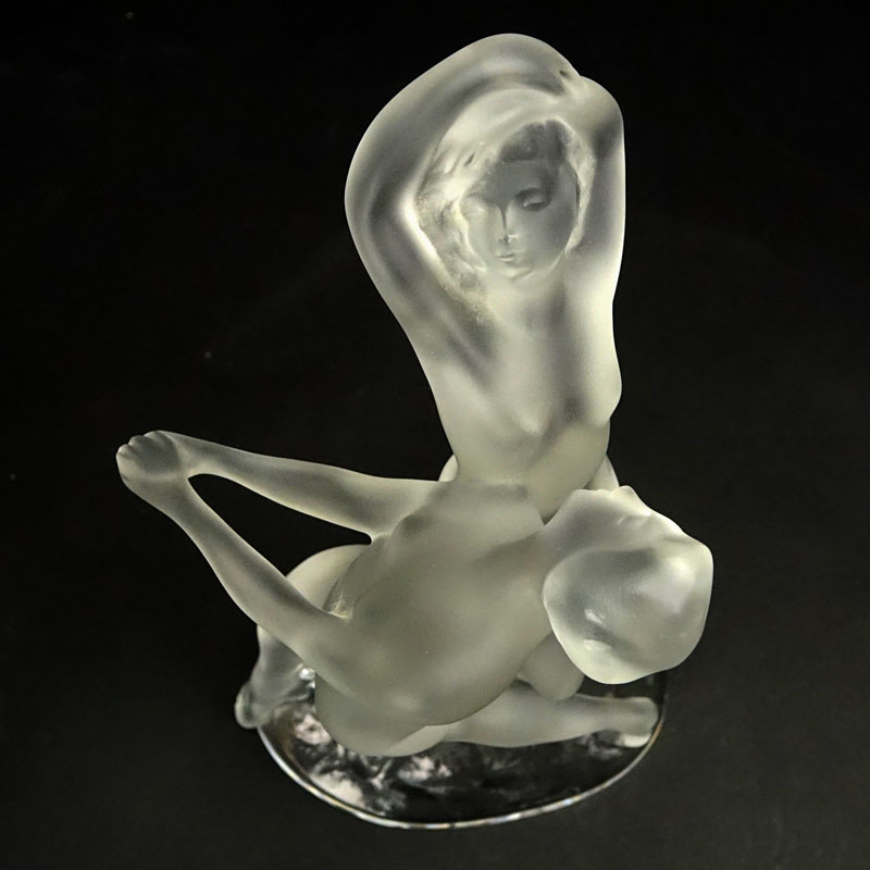 Lalique Crystal "Deux Danseurs" Figurine