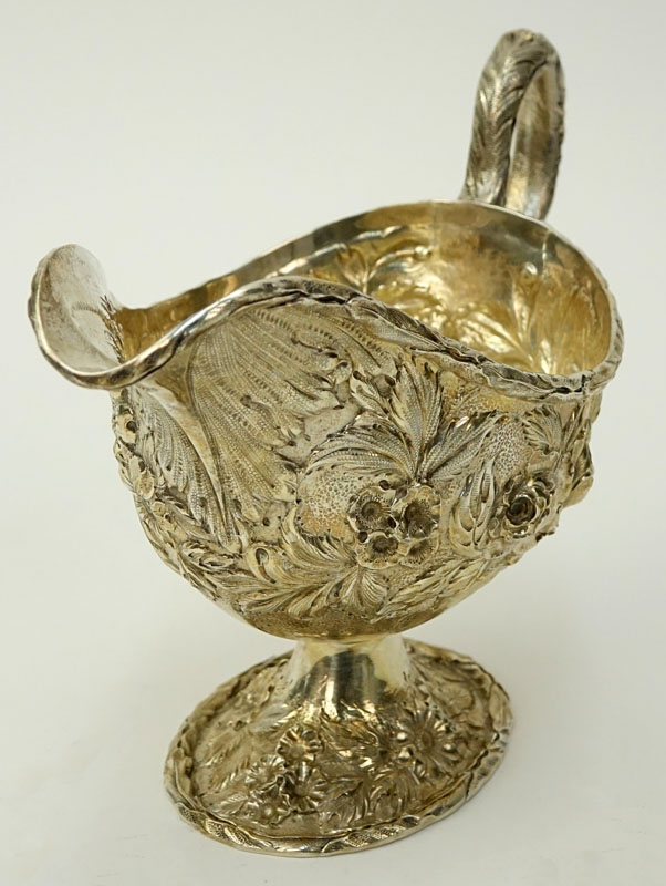 S. Kirk & Son Sterling Silver Repousse Sauce Boat.