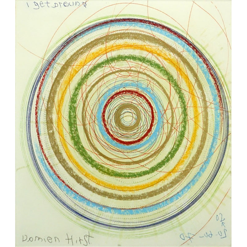 Damien Hirst, British (born 1965) Hand Embellished Etching on paper "I Get Around"