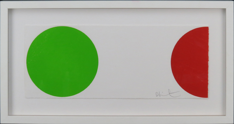 Damien Hirst, British (born 1965) Woodblock Print "Cesium Sulfate, 2011" Signed in pencil
