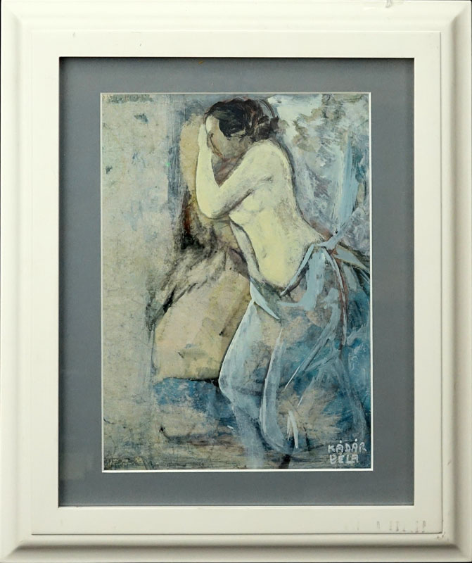 Bela Kadar, Hungarian (1877 - 1956) Watercolor on paper "Female Nude"