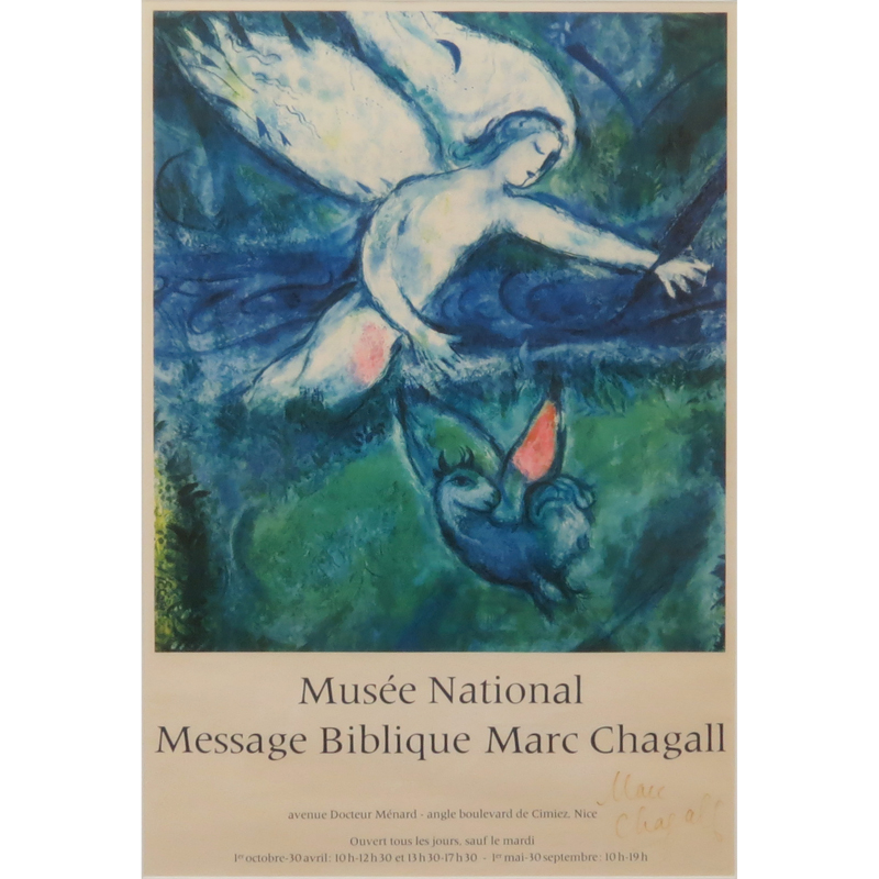 After: Marc Chagall, French (1887-1985) "Musee National Message Biblique Marc Chagall" Offset Poster