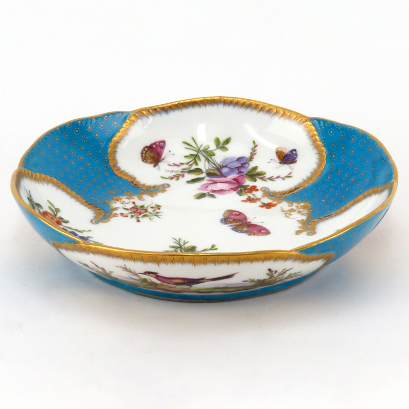 18th Century French Sevres Style Blue Celeste Soft Paste Porcelain Bowl