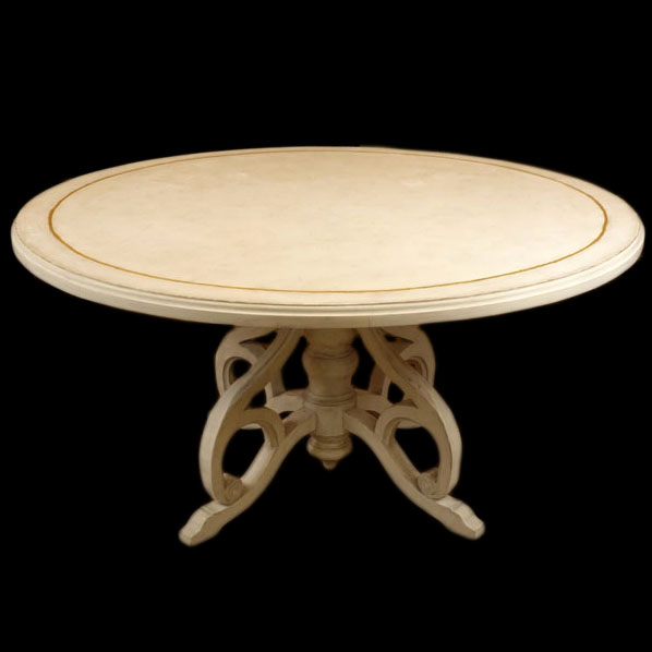 20th Century Italian Neoclassical Style Painted Round Center Table