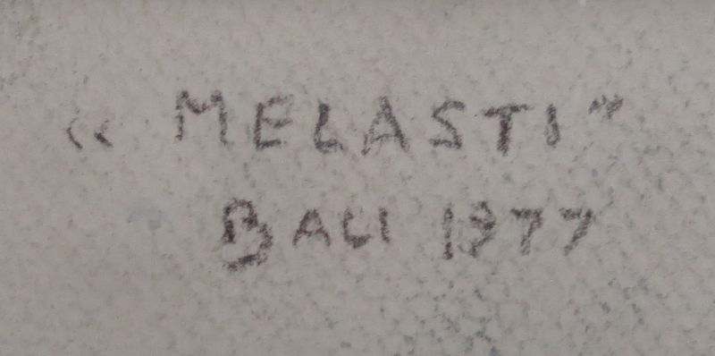 Rudolf Bonnet, Dutch (1895-1978) Pastel on Paper, "Melasti", Bali 1977