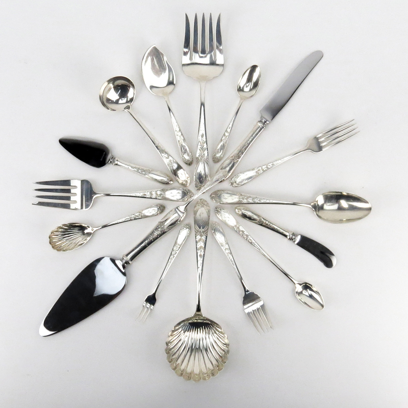 122 Piece S. Kirk and Sons Sterling Silver Flatware