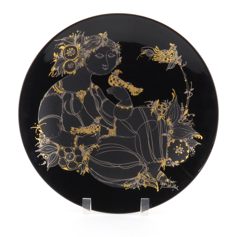 Bjorn Wiinblad for Rosenthal Studio Line, Germany Porcelain Charger