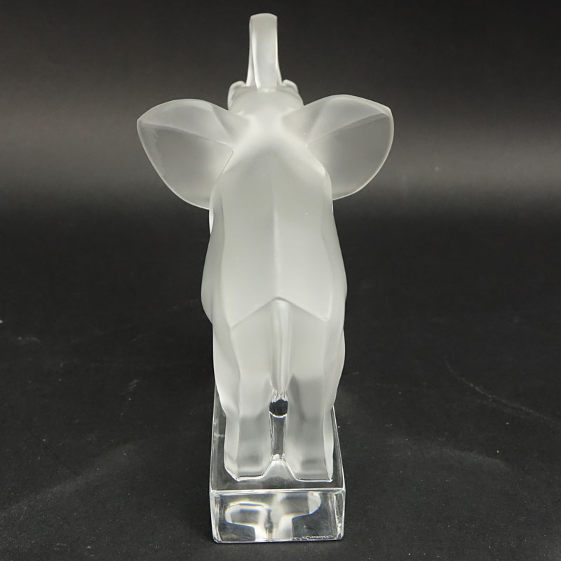 Lalique Crystal "Elephant" Figurine/Paperweight