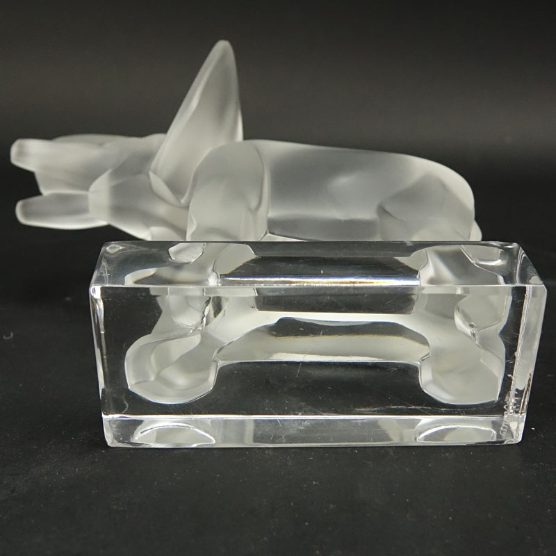 Lalique Crystal "Elephant" Figurine/Paperweight