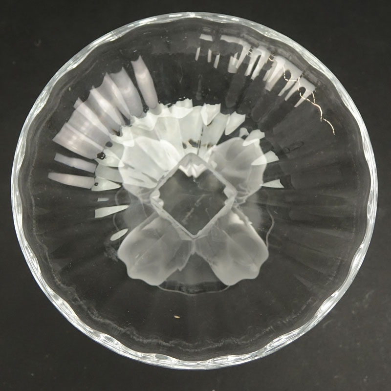 Lalique Crystal "Nogent" Compote