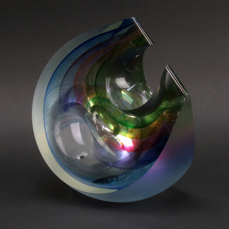 Kit Karbler and Michael David, American (20th century) Studio Art Glass Sculpture