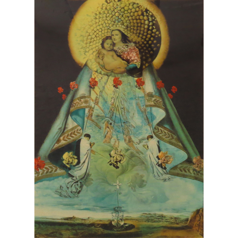 Salvador Dalí, Spanish (1904-1989) Color Lithograph, The Virgin of Guadalupe