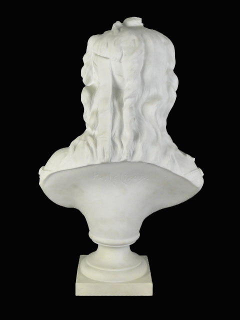 19/20th Century Bisque Porcelain Bust Sculpture "Cassandre" Signed Incised Ph