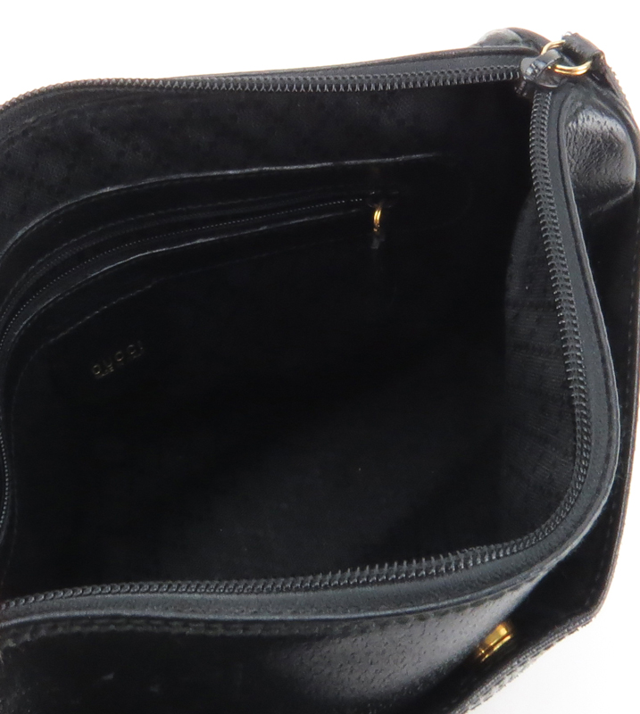 Gucci Black Leather Clutch Purse