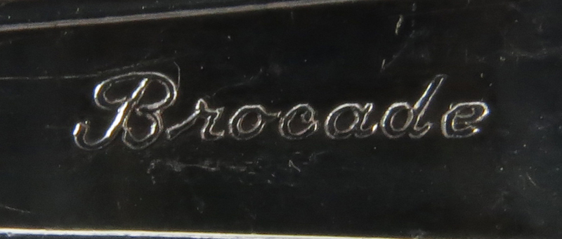 Fifty Seven (57) Pc Circa 1950 International Silver "Brocade" Sterling Silver Flatware