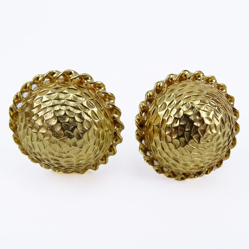 Vintage 14 Karat Yellow Gold Earrings