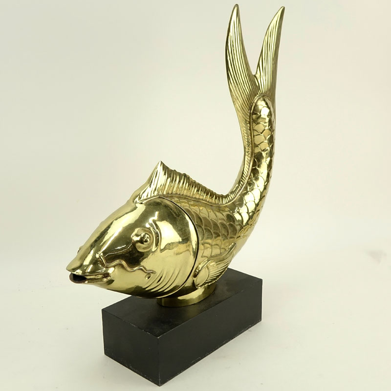 1970's Brass Fish Sculpture By Chapman