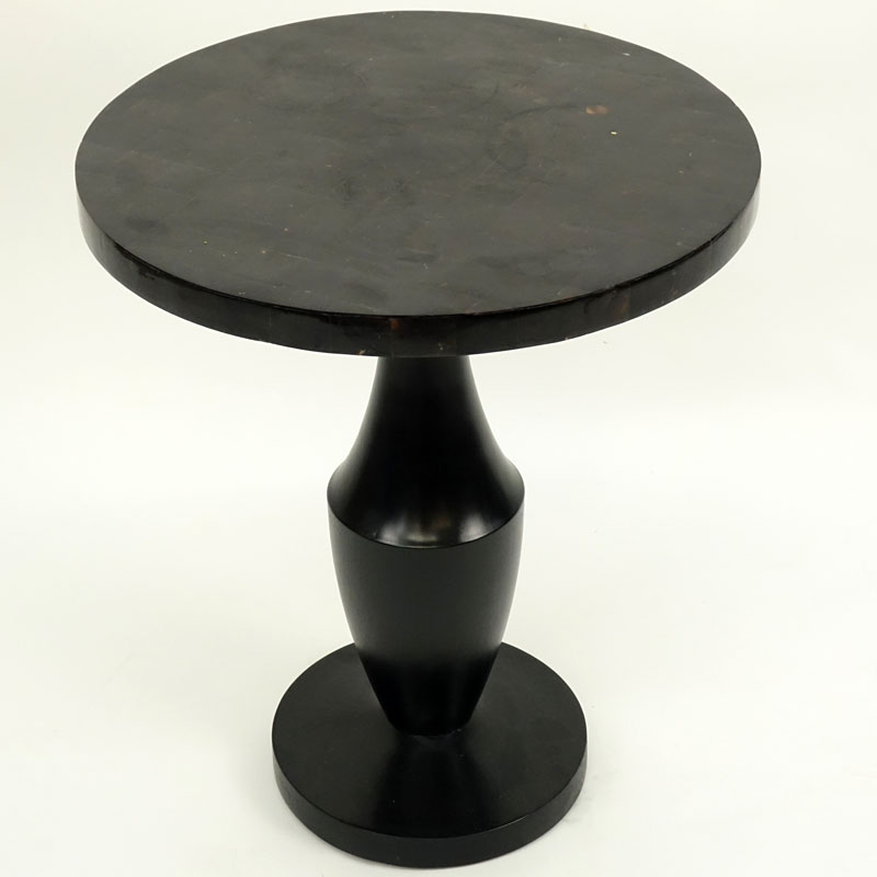 In the Manner of Karl Springer Horn Gueridon Table