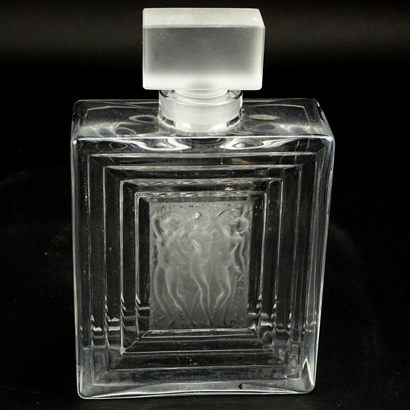 Lalique Crystal "Duncan" Perfume Bottle