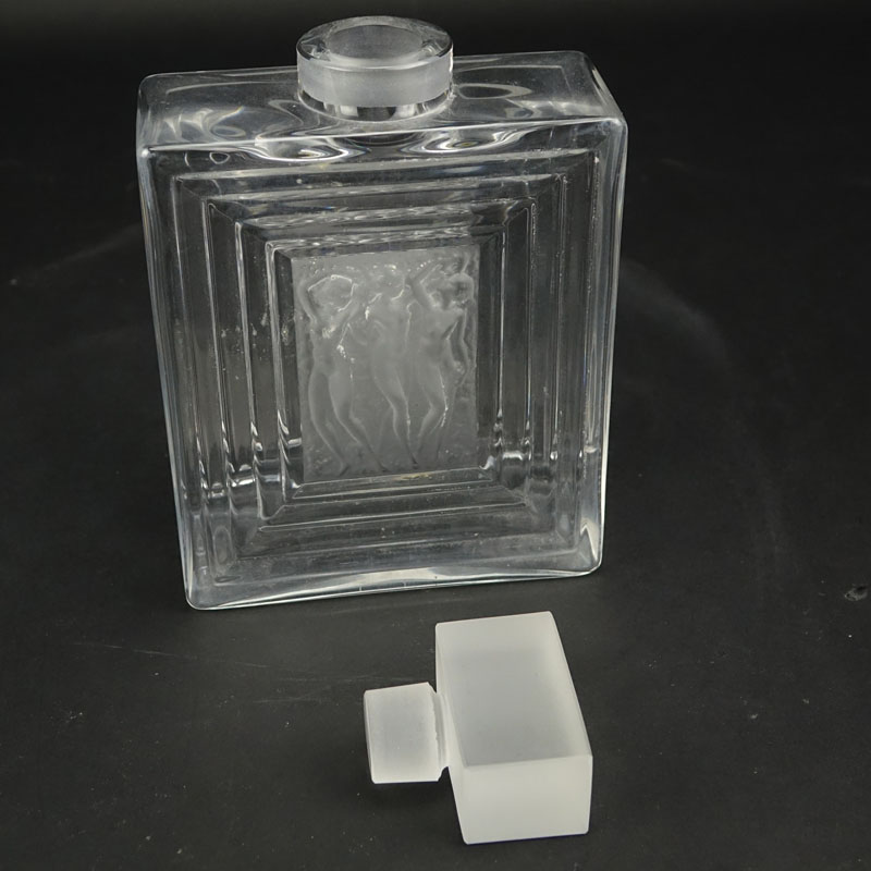 Lalique Crystal "Duncan" Perfume Bottle