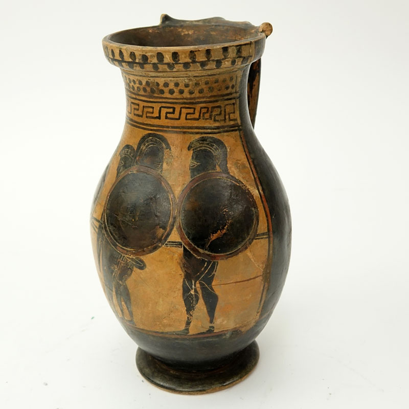 Etruscan Style Pottery Pitcher