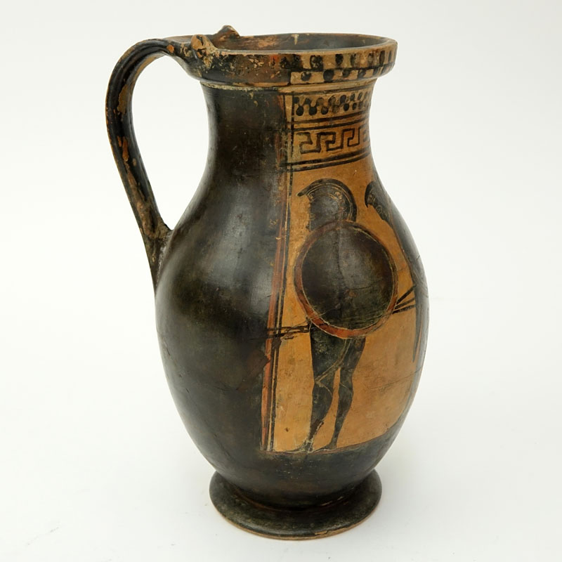 Etruscan Style Pottery Pitcher