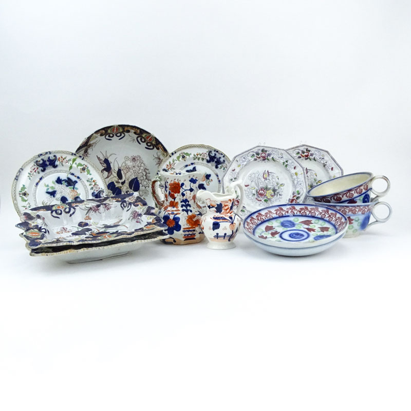 Grouping of Thirteen (13) 19/20th Century Ironstone Tableware