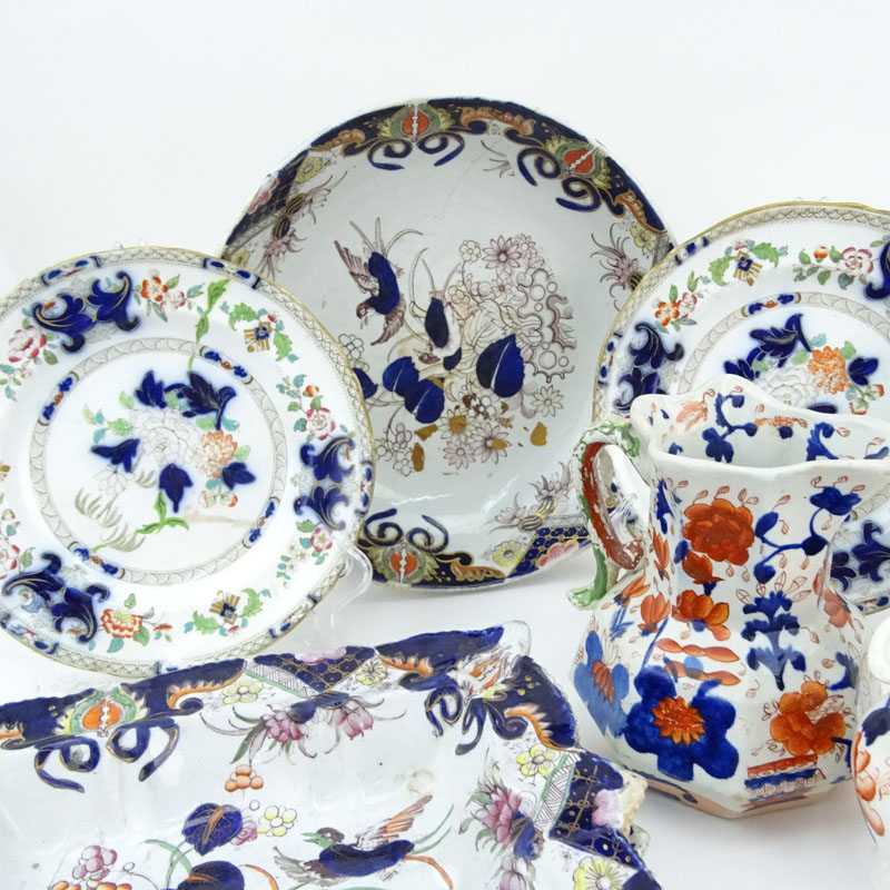 Grouping of Thirteen (13) 19/20th Century Ironstone Tableware