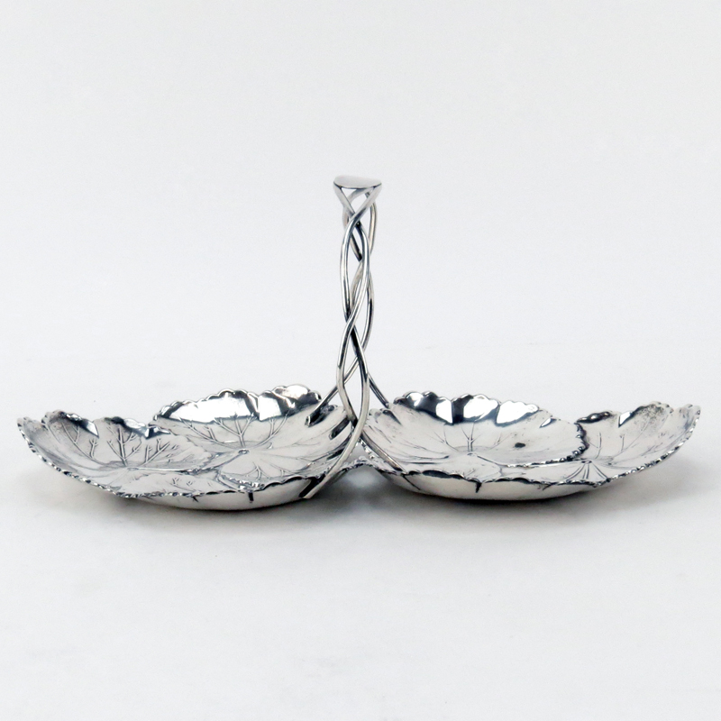 Reed and Barton Sterling Silver Lilly Pad Form Serving Dish