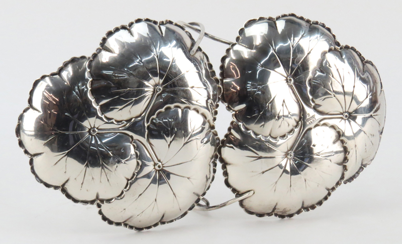 Reed and Barton Sterling Silver Lilly Pad Form Serving Dish