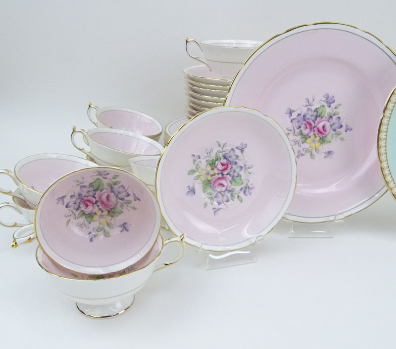 Two Partial Paragon Bone China Dessert Sets