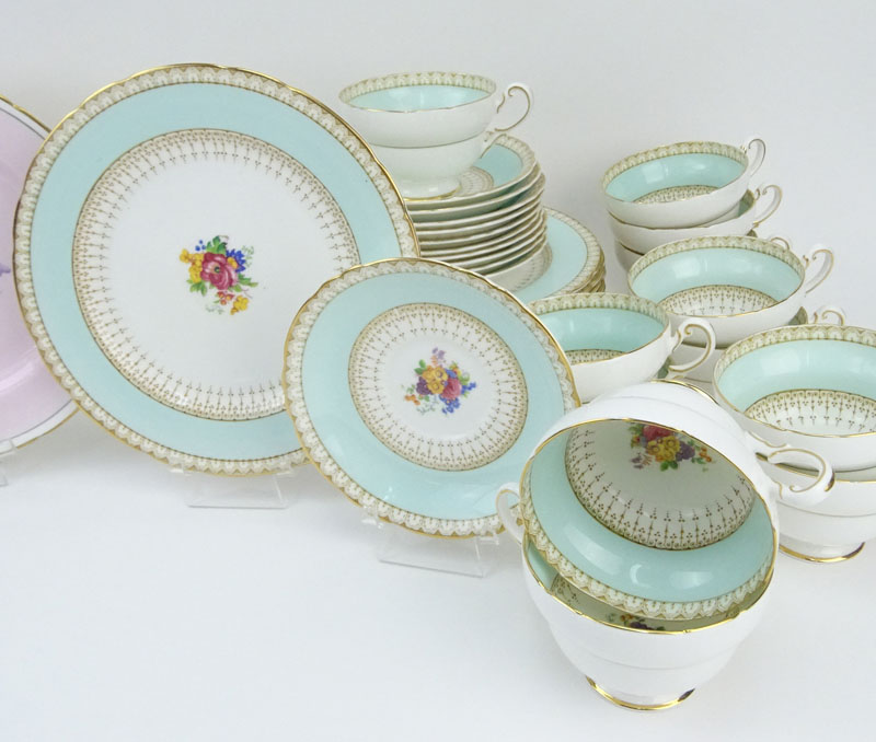 Two Partial Paragon Bone China Dessert Sets