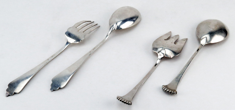 Two (2) Pairs of Solid Sterling Silver Serving Sets