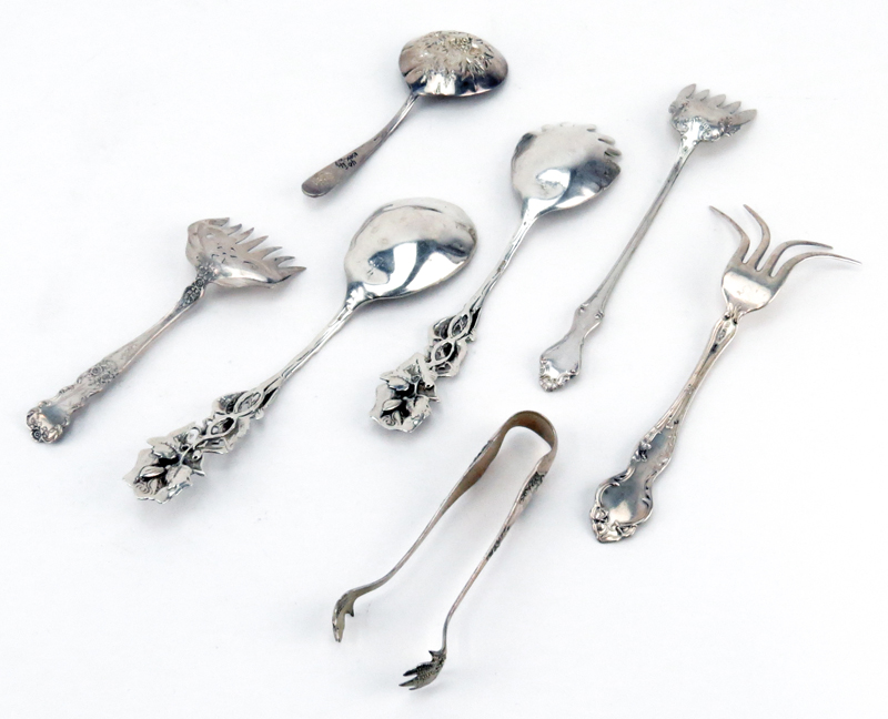 Grouping of Seven (7) Sterling Silver Serving Pieces