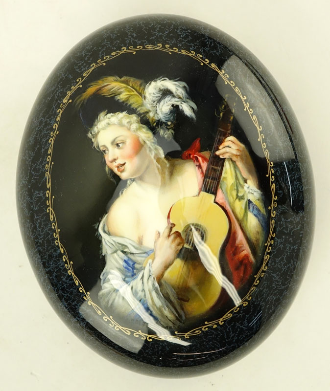 Russian "Erotica" Lacquered Box