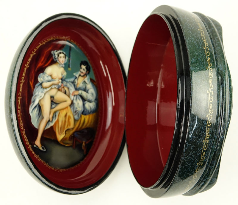 Russian "Erotica" Lacquered Box