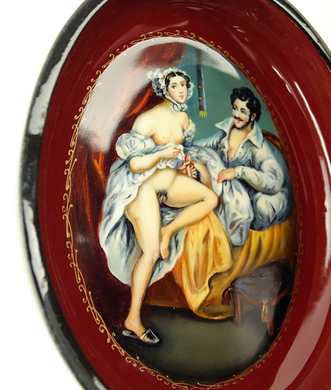 Russian "Erotica" Lacquered Box