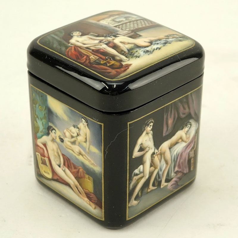 Russian "Erotica" Lacquered Box