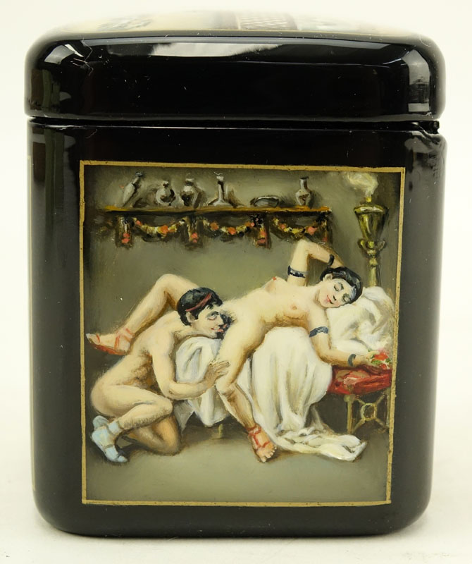 Russian "Erotica" Lacquered Box