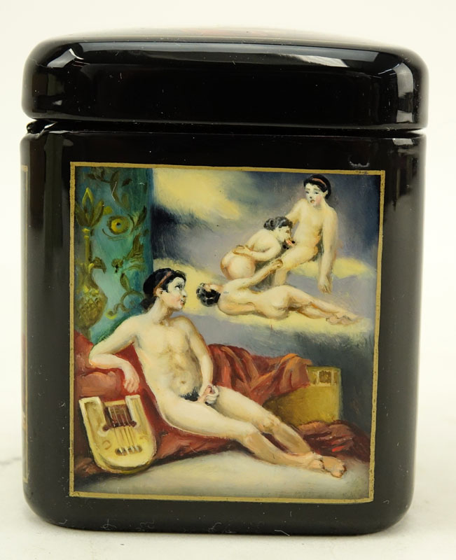 Russian "Erotica" Lacquered Box