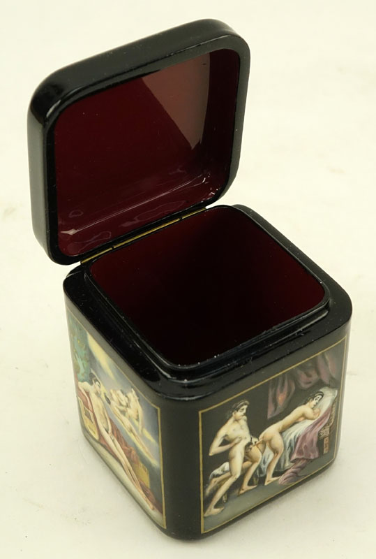 Russian "Erotica" Lacquered Box