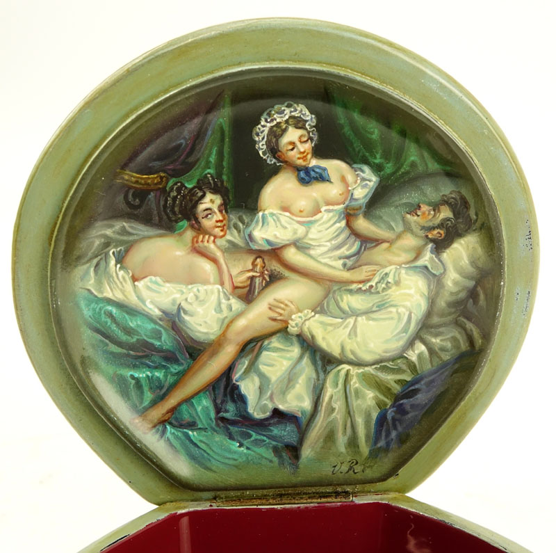 Russian "Erotica" Lacquered Box