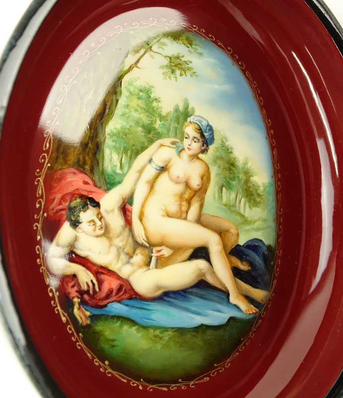 Russian "Erotica" Lacquered Box