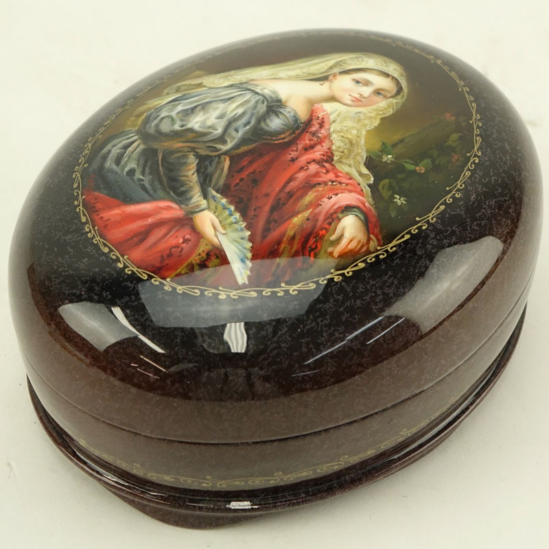 Russian "Erotica" Lacquered Box