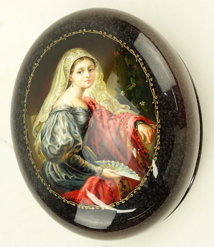 Russian "Erotica" Lacquered Box