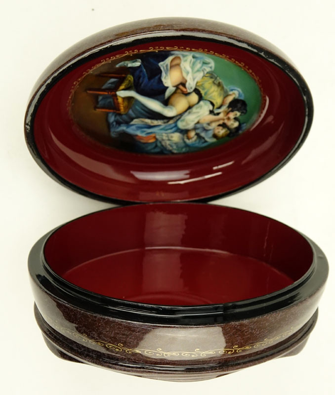 Russian "Erotica" Lacquered Box