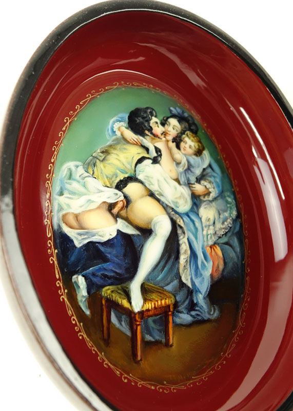 Russian "Erotica" Lacquered Box