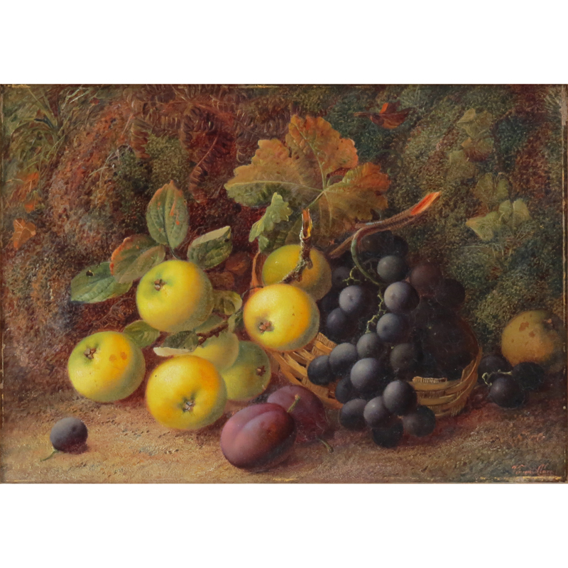 Vincent Clare, British  (1855-1930) Oil on canvas "Still Life"