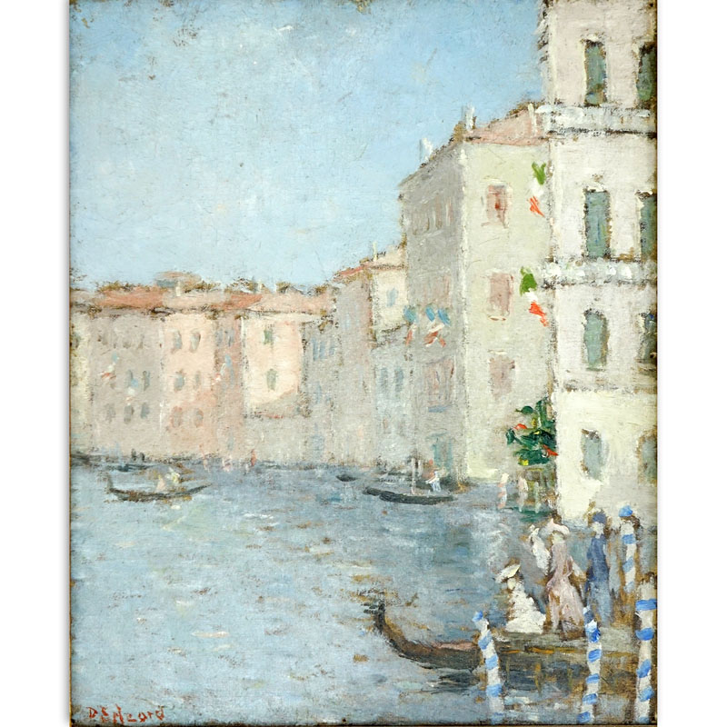 Dietz Edzard, German (1893-1963) Oil on canvas "Canal Grande" Signed lower left