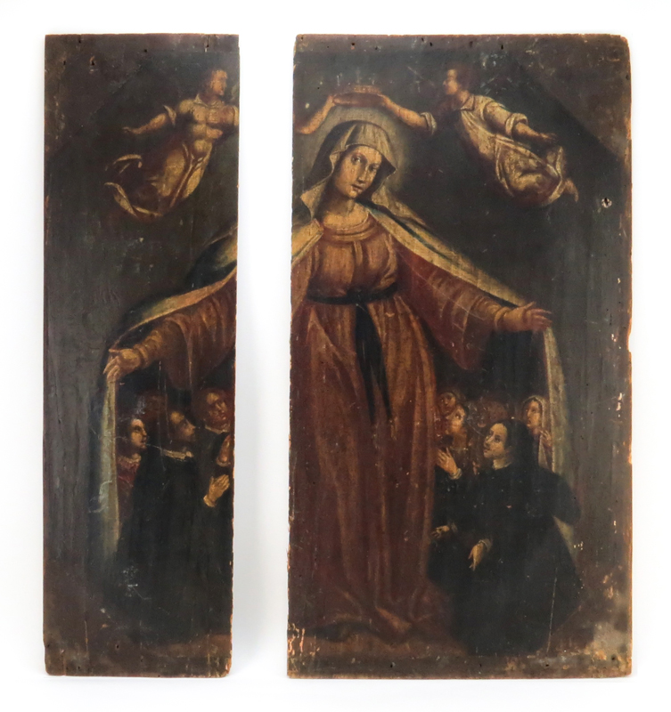 Early 19th Century Eastern European School Religious Painting on Wood Panel